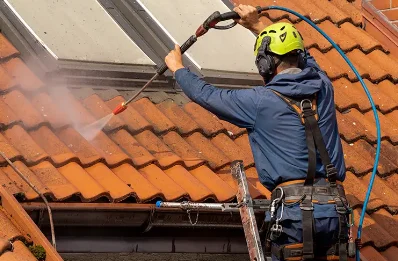 Démoussage et hydrofuge de toiture à Bieuxy